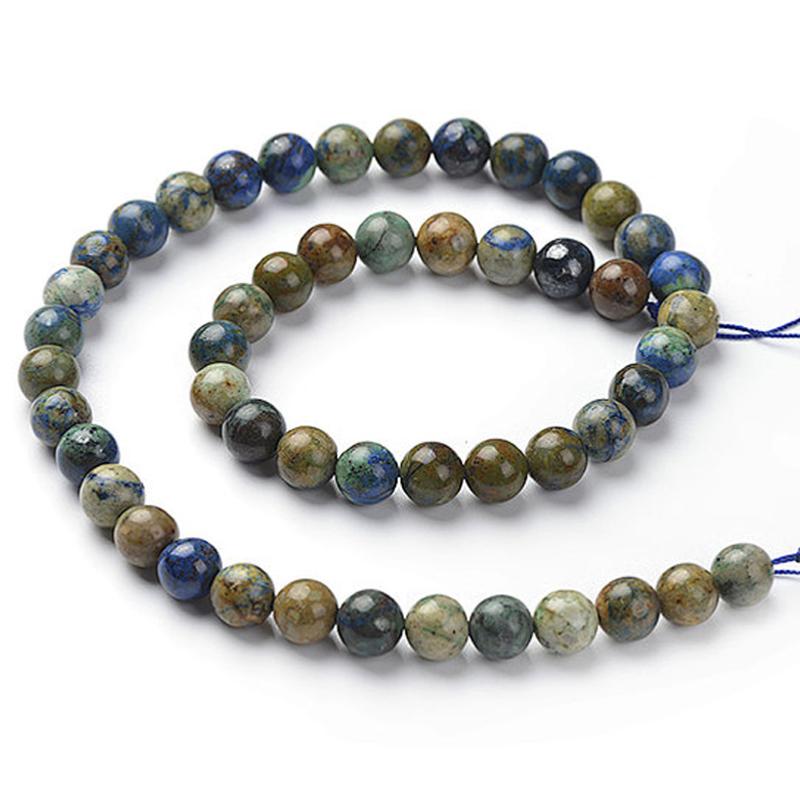 Fil azurite malachite Pérou AA - La Boite à Cailloux