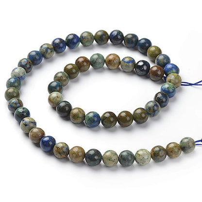 Fil azurite malachite Pérou AA - La Boite à Cailloux