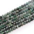 Fil émeraude Brésil A perles facettées 3 - 4mm - La Boite à Cailloux