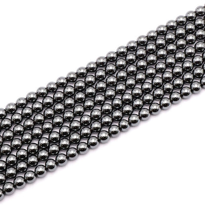 Fil hématite Brésil A - La Boite à Cailloux