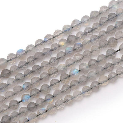 Labradorite thread Madagascar AA+ faceted beads 3-4mm