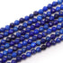 Fil lapis lazuli Afghanistan AA+ perles facettées 3 - 4mm - La Boite à Cailloux