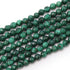 Fil malachite Congo AA perles facettées 3 - 4mm - La Boite à Cailloux
