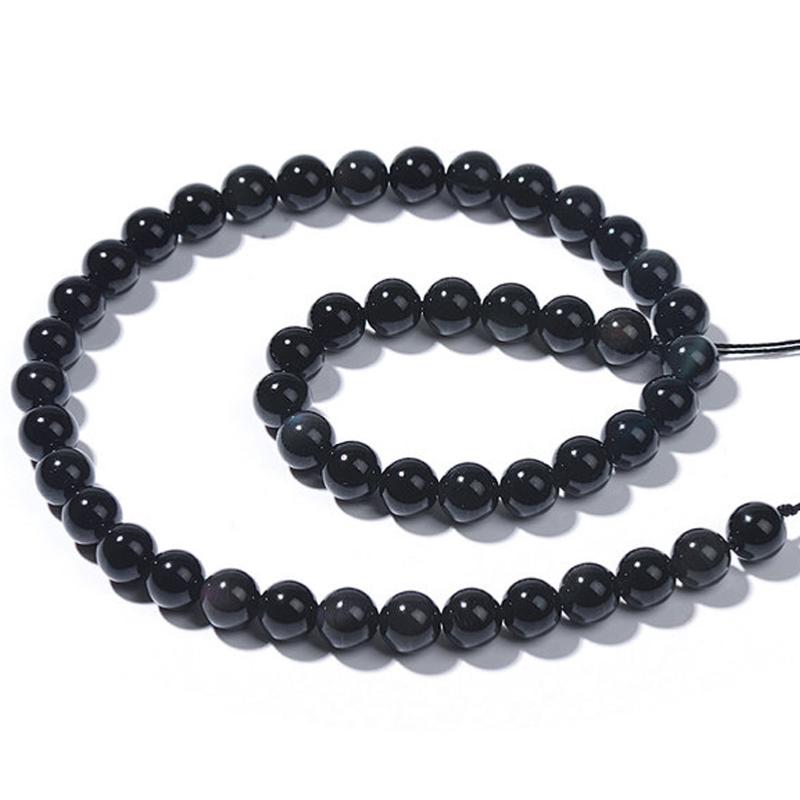Fil obsidienne oeil céleste Mexique AA - La Boite à Cailloux