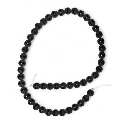 Fil onyx semi polie Inde GRADE A - La Boite à Cailloux