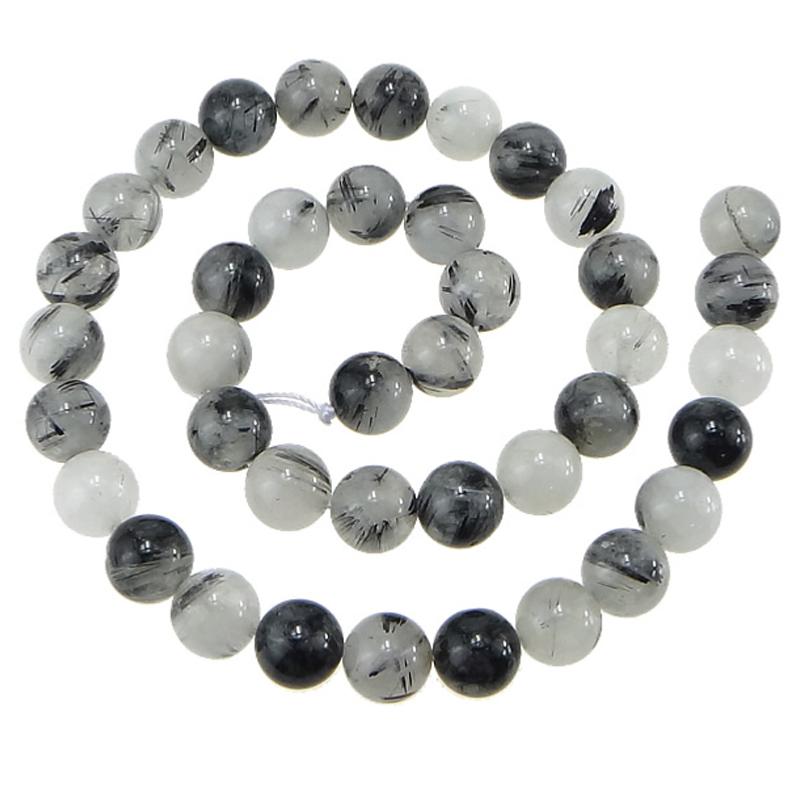Fil quartz avec inclusions de tourmaline Brésil GRADE A - La Boite à Cailloux