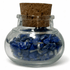 Flacon verre lapis lazuli Afghanistan AA (mini - pierre roulée XXS) - La Boite à Cailloux