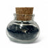 Flacon verre tourmaline noire Brésil AA (mini - pierre roulée XXS) - La Boite à Cailloux