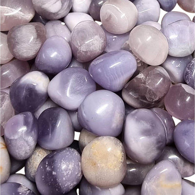 Multicolored fluorite pebble China A