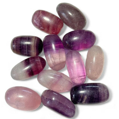 Fluorine violette Chine A+ (pierre roulée) - La Boite à Cailloux