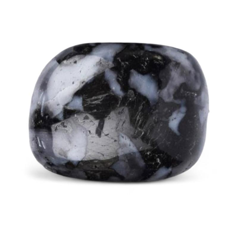 Gabbro (Merlinite mystique) Madagascar A+ (pierre roulée) - La Boite à Cailloux