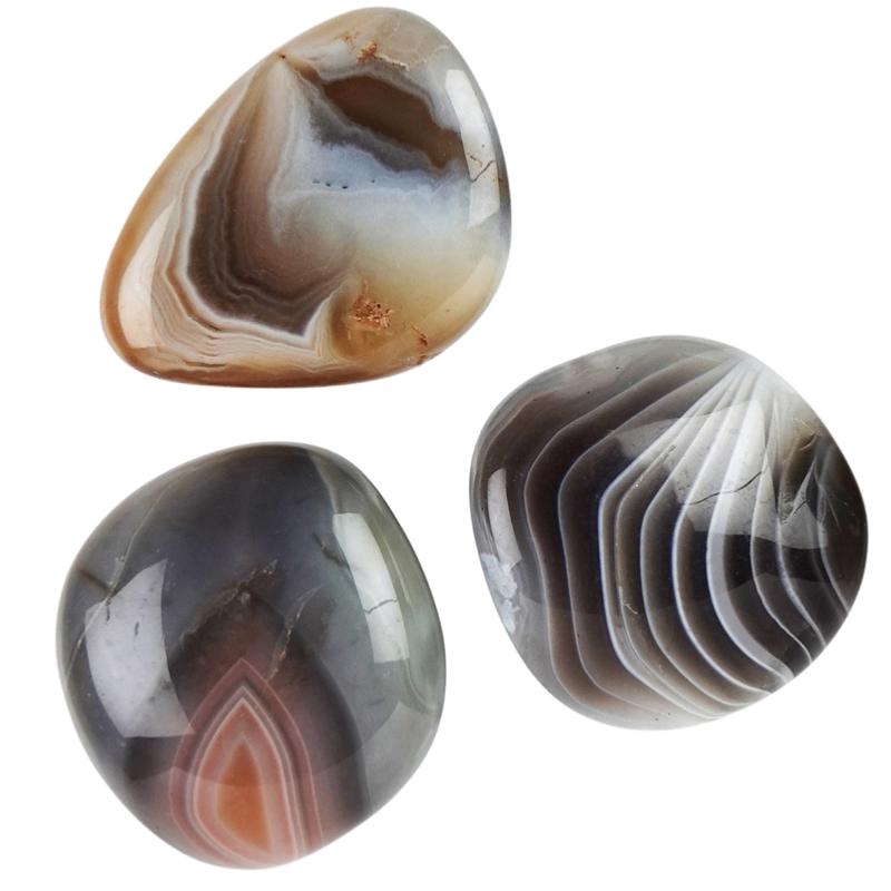 Galet agate Botswana A+ - La Boite à Cailloux