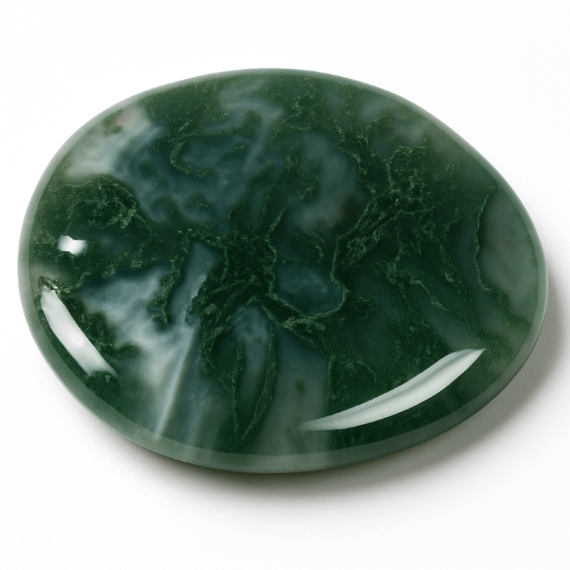 Galet agate mousse Brésil A - La Boite à Cailloux