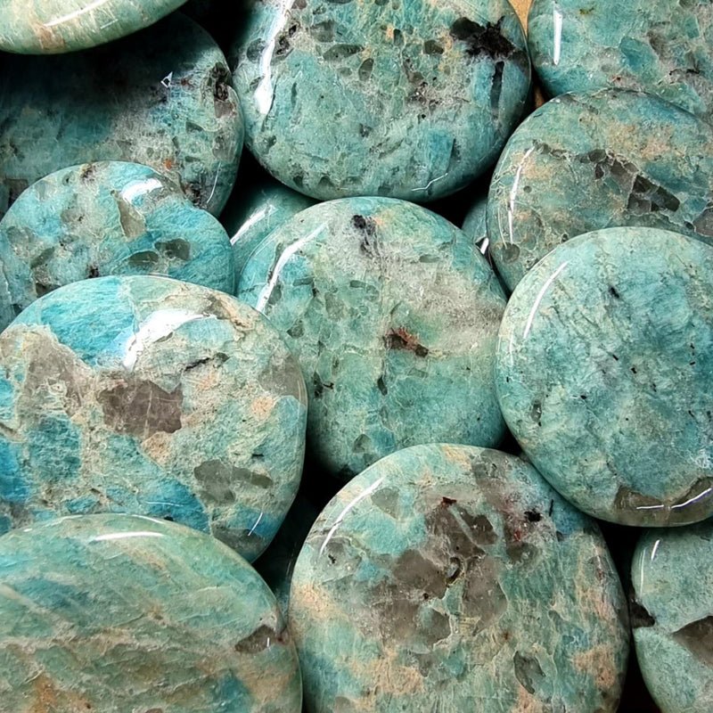 Galet amazonite Pérou A - La Boite à Cailloux