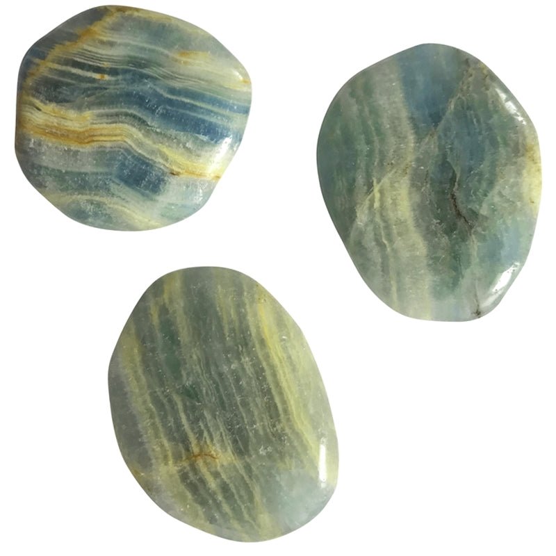 Galet aragonite bleue Pakistan A - La Boite à Cailloux