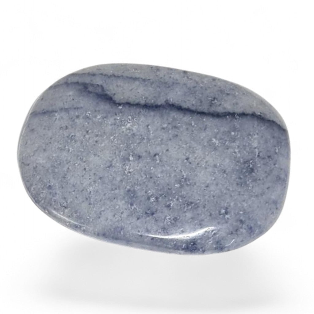 Galet aventurine bleue ou quartz bleu Brésil A - La Boite à Cailloux