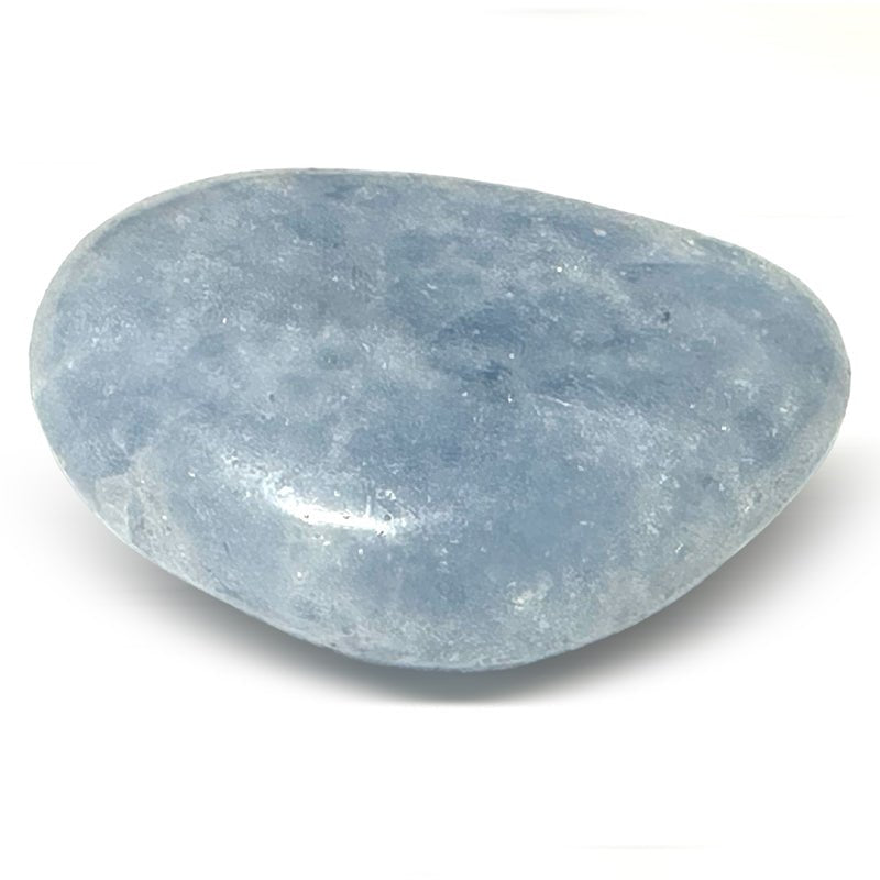 Galet calcite bleue Madagascar AA - La Boite à Cailloux