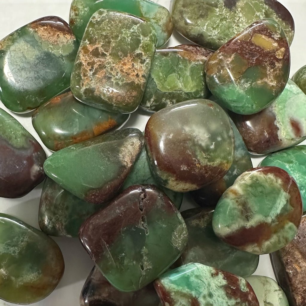 Galet chrysoprase Australie A - La Boite à Cailloux