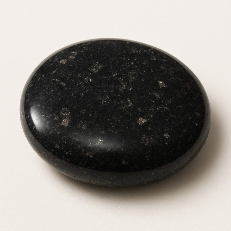 Galet coppernite (nuummite indienne) A - La Boite à Cailloux