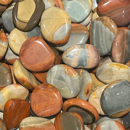 Galet jaspe polychrome Madagascar AA - La Boite à Cailloux