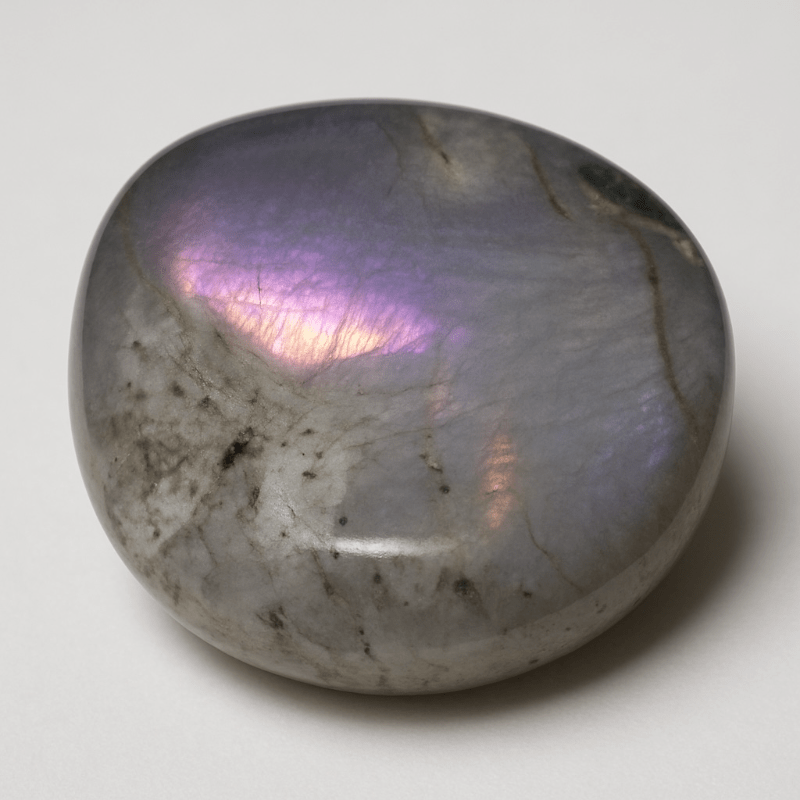Galet Labradorite violette Madagascar AA - La Boite à Cailloux