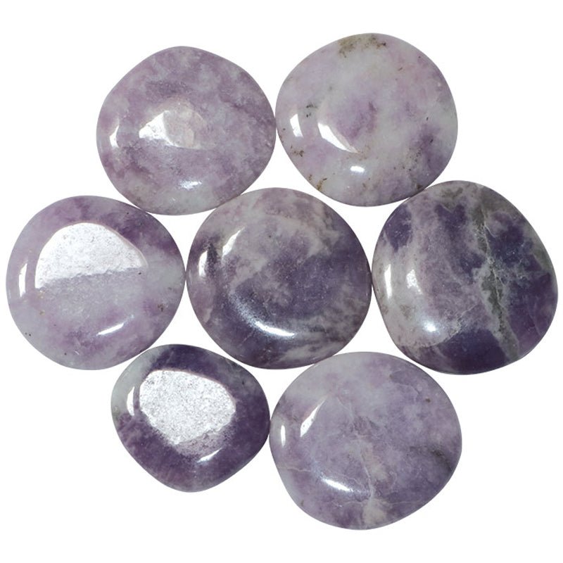 Galet lépidolite Madagascar A - La Boite à Cailloux