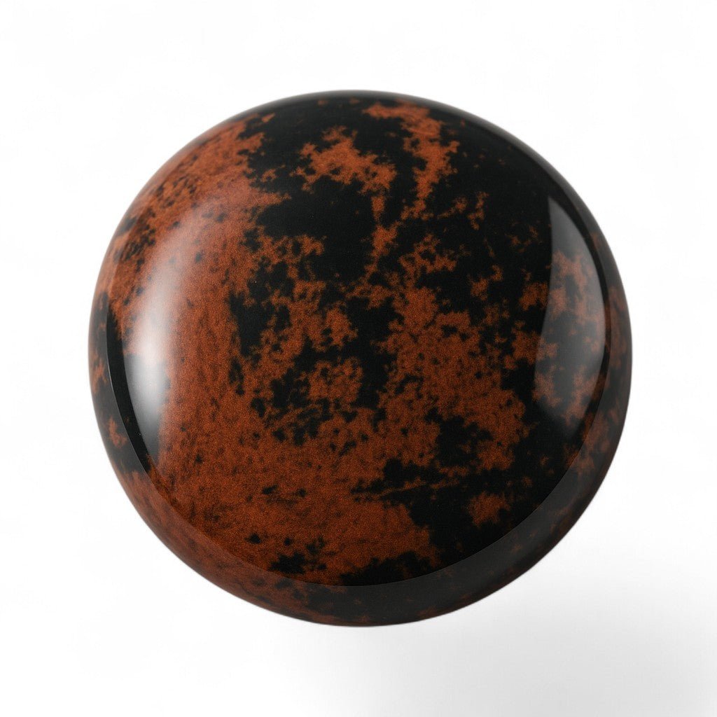 Galet obsidienne acajou Mexique A - La Boite à Cailloux