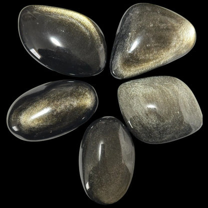 Galet obsidienne dorée Mexique AAA - La Boite à Cailloux