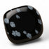 Galet obsidienne neige Mexique A - La Boite à Cailloux