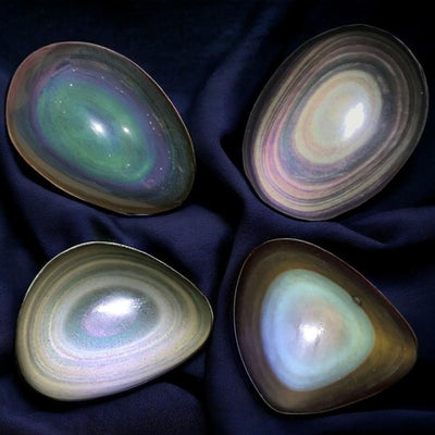 Galet obsidienne oeil céleste Mexique AA+
