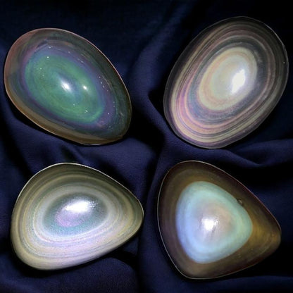 Galet obsidienne oeil céleste Mexique AA+ - La Boite à Cailloux