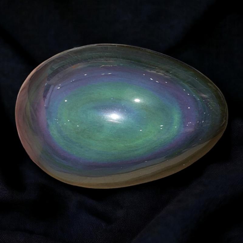 Galet obsidienne oeil céleste Mexique AA+ - La Boite à Cailloux