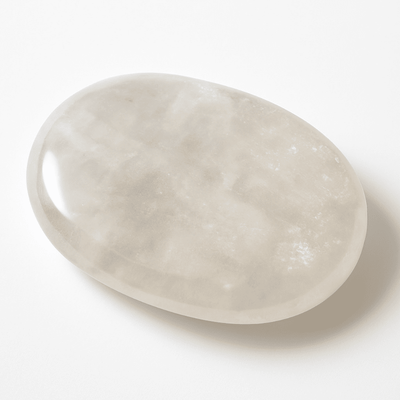 Guijarro piedra de luna blanca India A