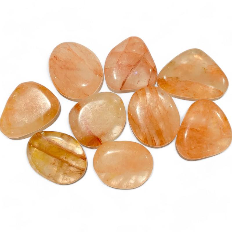 Galet quartz hématoide Brésil A - La Boite à Cailloux