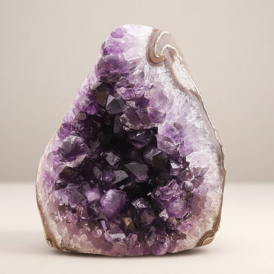 Uruguay Amethyst Geode Polished Edges A+ 594g