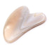 Gua Sha coeur agate Botswana A+ 80mm - La Boite à Cailloux