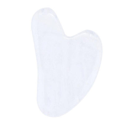 Gua Sha corazón jade blanco China A 80mm