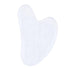 Gua Sha coeur jade blanc Chine A 80mm - La Boite à Cailloux