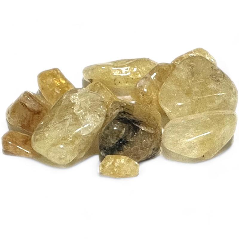 Héliodore Brésil A (mini - pierre roulée) - Lot de 10g - La Boite à Cailloux