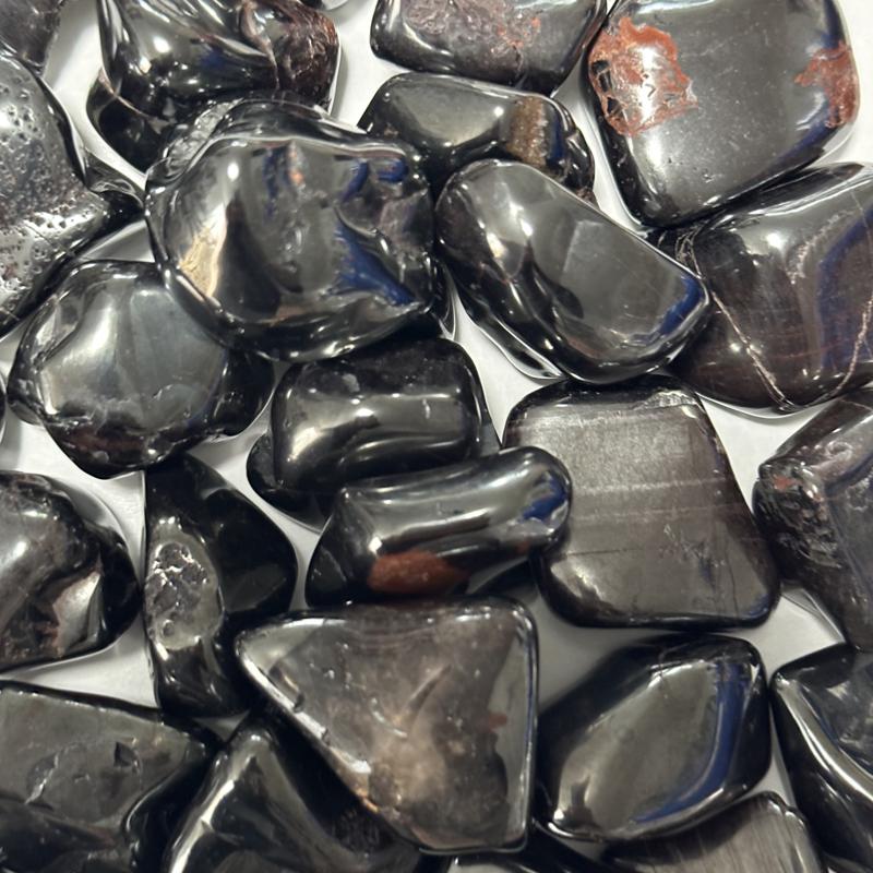 Hématite Maroc A (pierre roulée) - La Boite à Cailloux