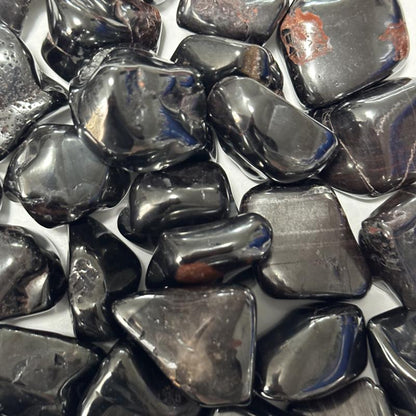 Hématite Maroc A (pierre roulée) - La Boite à Cailloux