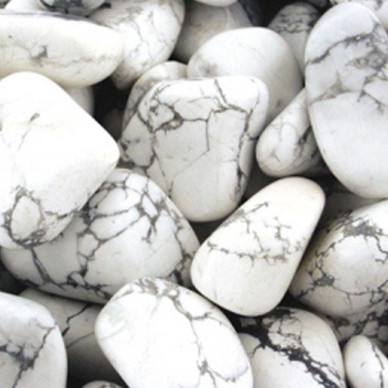 Howlite Zimbabwe A+ (Pierre roulée) - La Boite à Cailloux