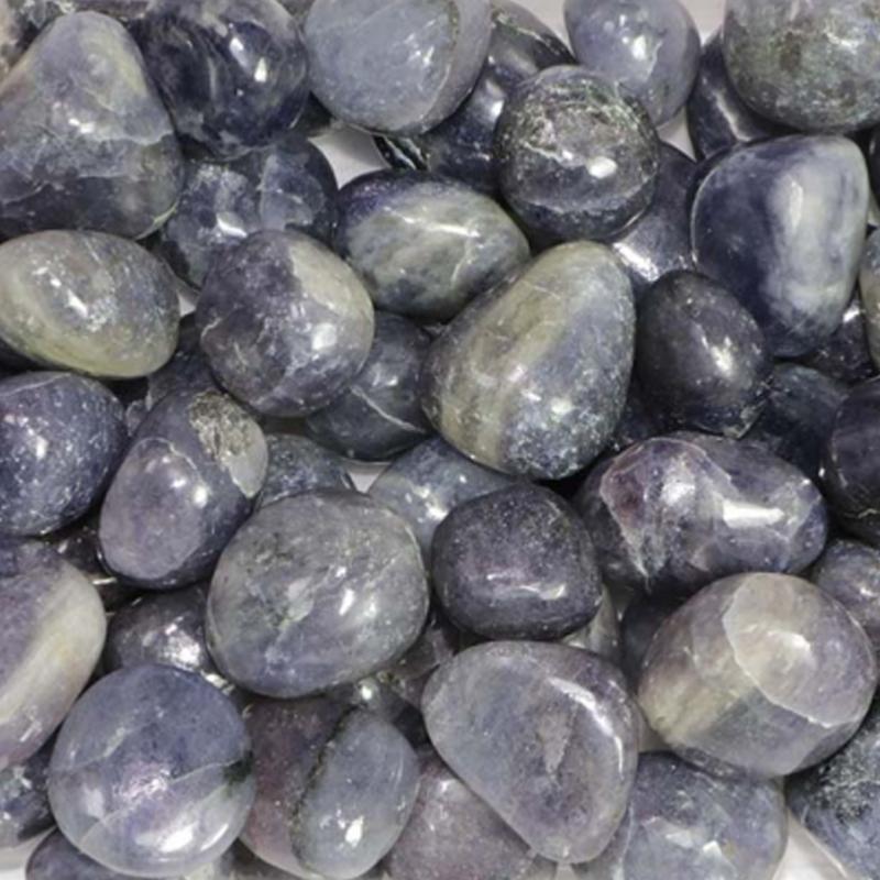 Iolite (cordierite) Inde A (pierre roulée) - La Boite à Cailloux