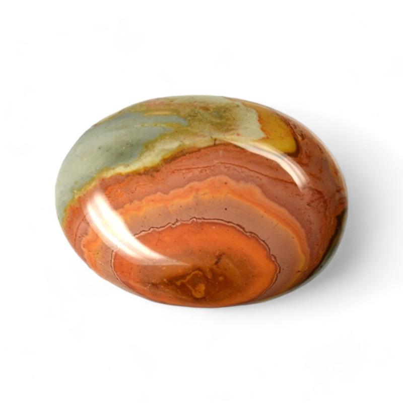 Jaspe polychrome Madagascar AA (pierre roulée jumbo) - La Boite à Cailloux