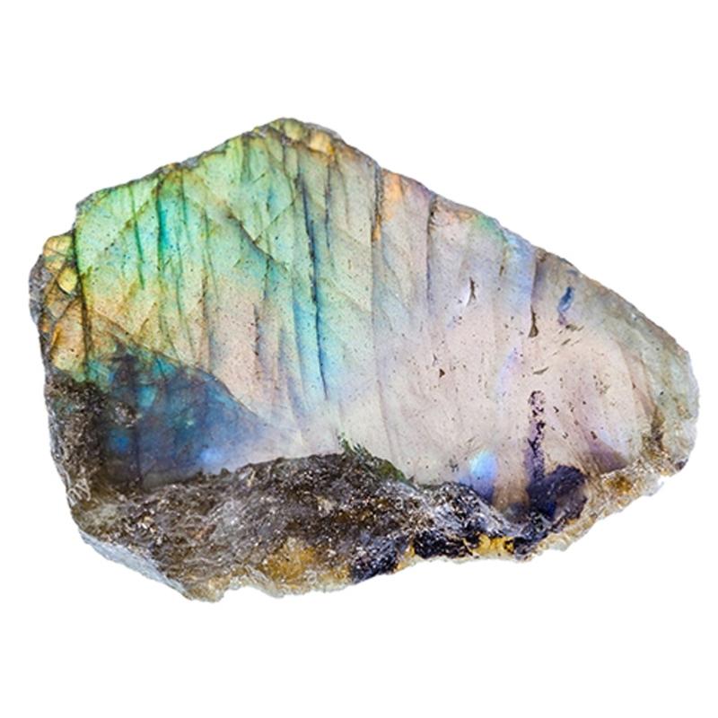 Labradorite Madagascar A brute polie 1 face - La Boite à Cailloux