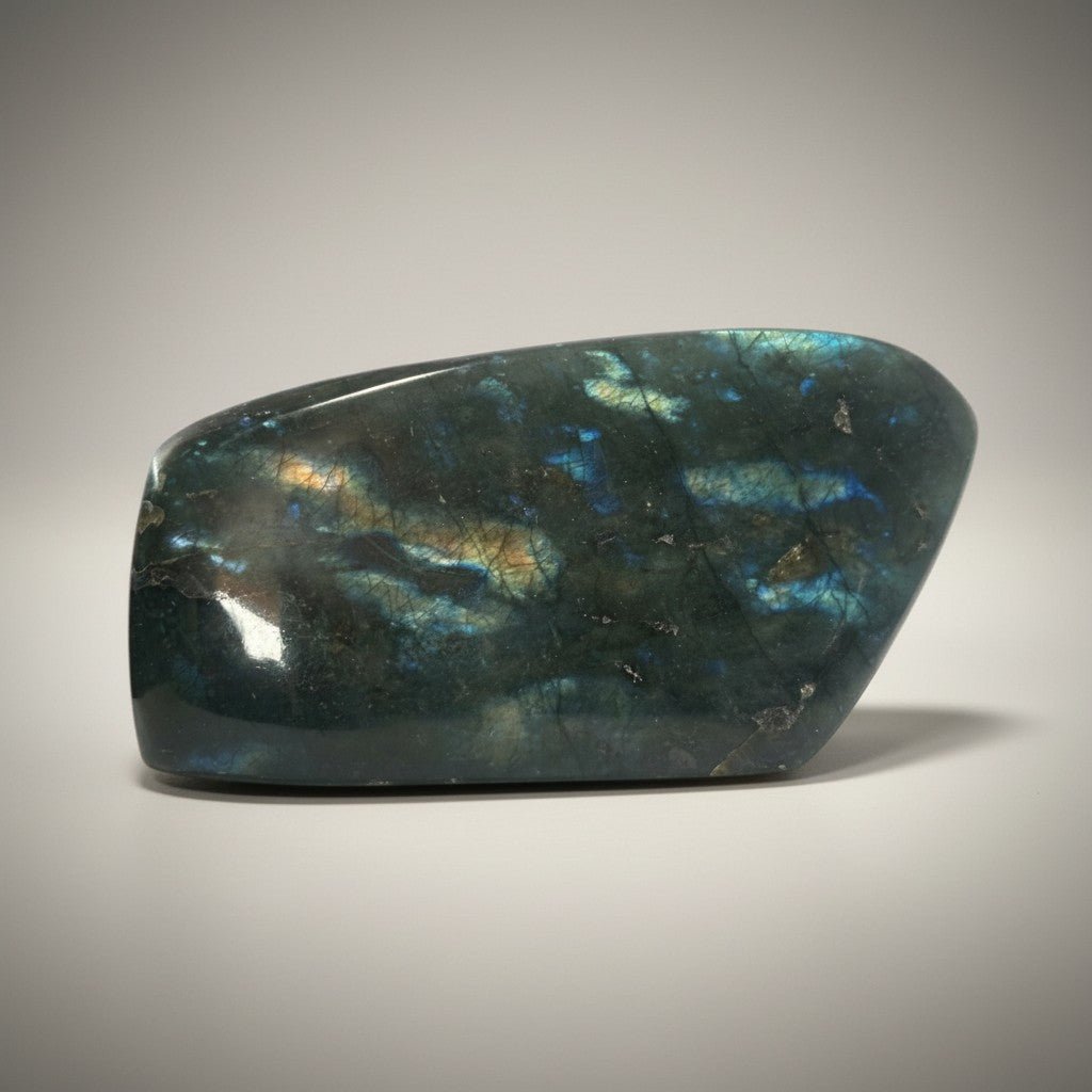 Labradorite Madagascar AA forme libre - 440g - La Boite à Cailloux