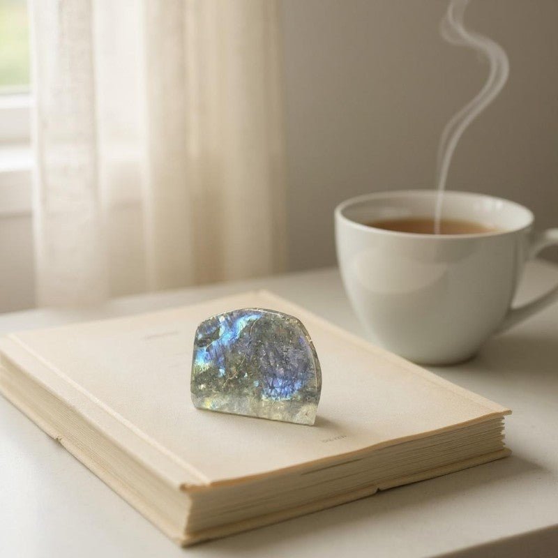 Labradorite Madagascar AA forme libre - 495g - La Boite à Cailloux