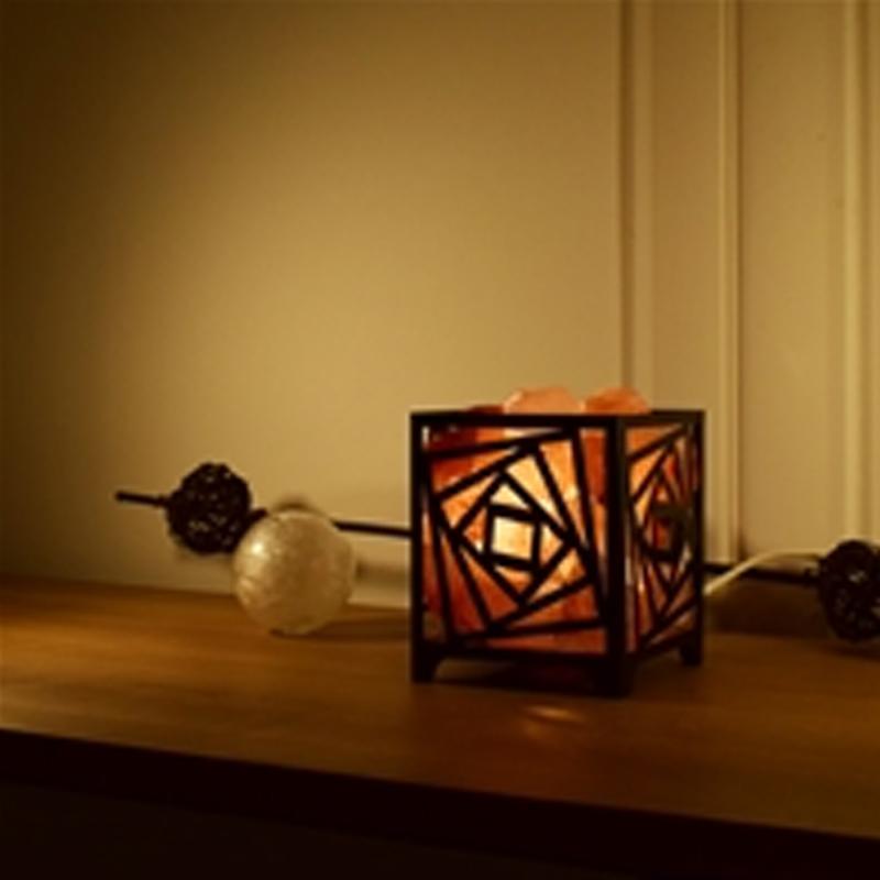Lampe de sel Himalaya naturel Carré 15cm - La Boite à Cailloux