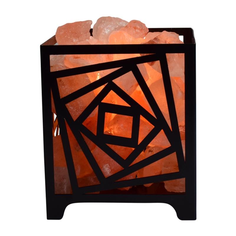 Lampe de sel Himalaya naturel Carré 15cm - La Boite à Cailloux