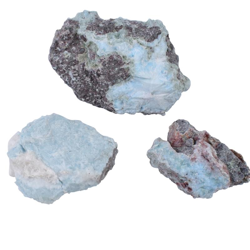 Larimar République Dominicaine AB (pierre brute) - La Boite à Cailloux